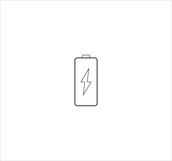 Illustration Mobiltelefon Batteri Ikoner Isolerad Vit Bakgrund — Stockfoto