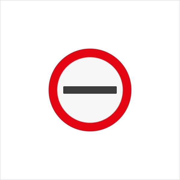 Иллюстрация Запрета Проезд Остановки Дорожного Знака Веб Мобильного Дизайна Изолированного — стоковое фото