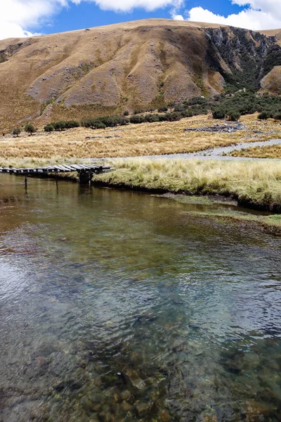 Una Hermosa Toma Del Lago Querococha Cantu Perú — Foto de Stock