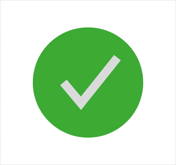 Icono Marca Verificación Círculo Verde — Foto de Stock