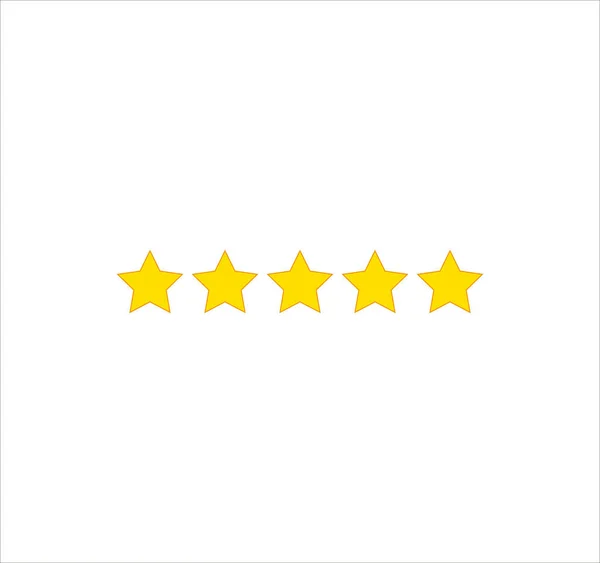 Rating Stars Five Stars Five — Stock Photo, Image