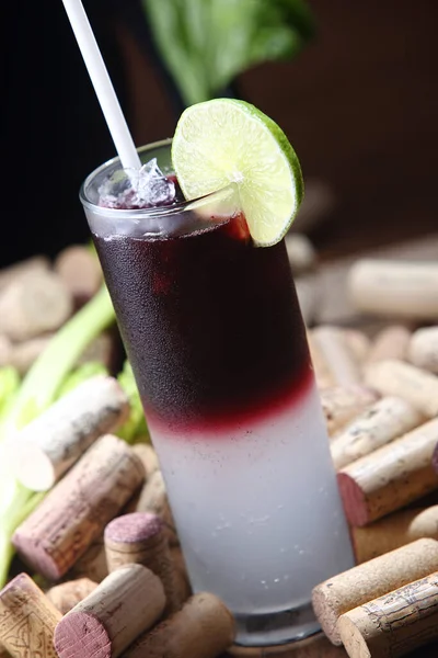 Cape Cod Cape Codder Cocktail Consisting Vodka Cranberry Juice — Stock Photo, Image