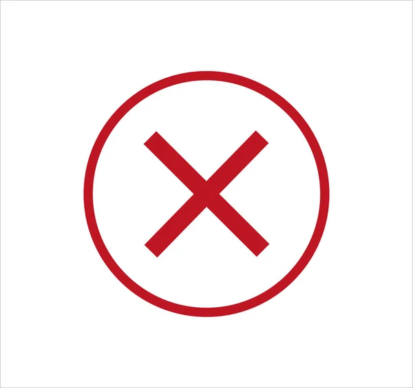 Een Illustratie Van Een Rood Kruis Pictogram Geïsoleerd Een Witte — Stockfoto