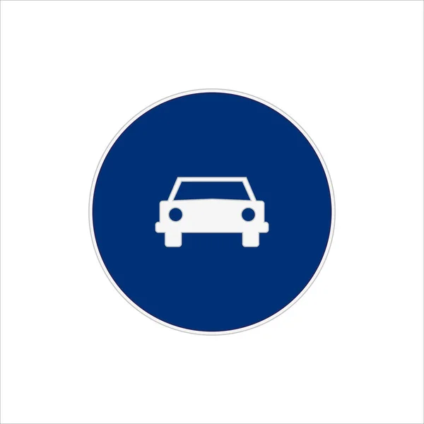 Illustration Blue Roadway Traffic Sign Icon Web Mobile Design Isolated — Stock Photo, Image