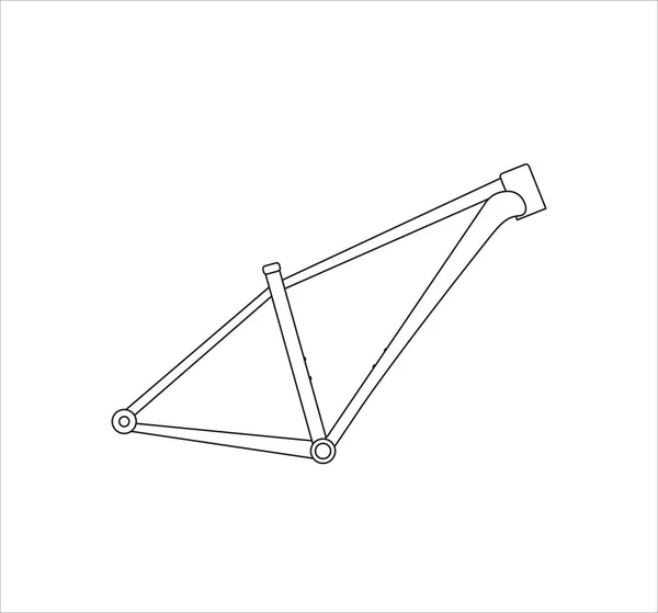 Een Illustratie Van Mountainbike Frame Voor Web Mobiel Ontwerp Geïsoleerd — Stockfoto