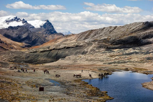 Una Toma Fascinante Del Parque Nacional Huascaran Los Andes Perú — Foto de Stock
