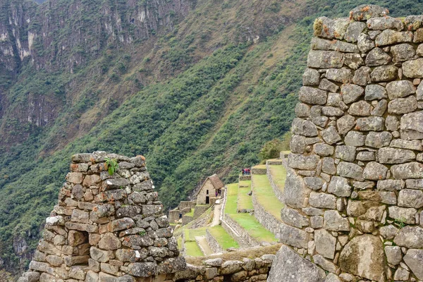 Hisnande Utsikt Över Machu Picchu Ruinerna Peru — Stockfoto
