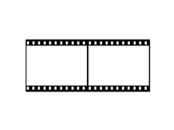 Illustration Eines Analogen Kamerafilms Auf Weißem Hintergrund — Stockfoto
