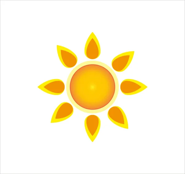 Ilustración Icono Sol Amarillo Para Móviles Diseño Web Aislado Sobre —  Fotos de Stock