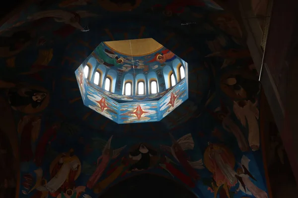 Las Paredes Bellamente Pintadas Basílica Santa Rita Cascia Italia —  Fotos de Stock