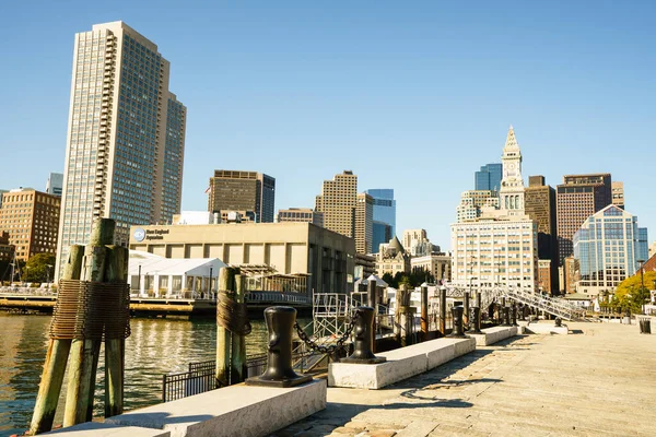 Ein Malerischer Blick Auf Den Hafen Von Boston Usa — Stockfoto