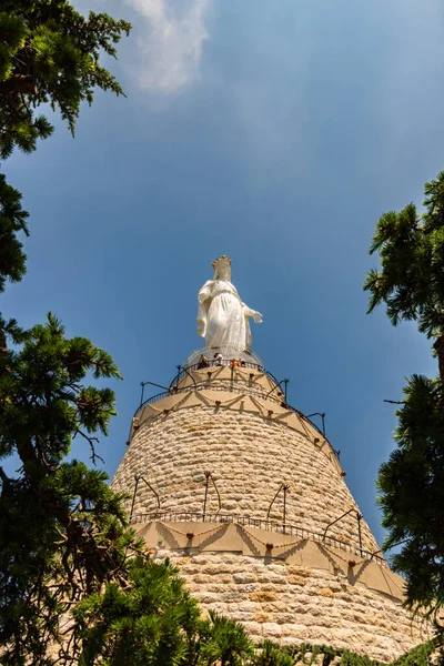 Libanoni Szűzanya Szentélye Egy Mária Kegyhely Egy Zarándokhely Libanonban — Stock Fotó