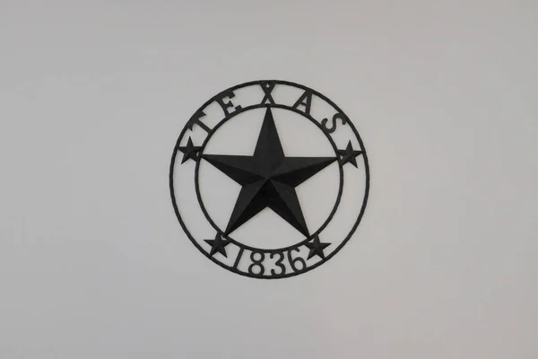 Een Close Shot Van Texas Teken Decoratie — Stockfoto