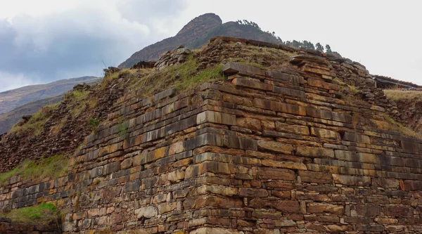 Peru Daki Chavin Arkeolojik Alanındaki Harabelerin Bir Görüntüsü — Stok fotoğraf