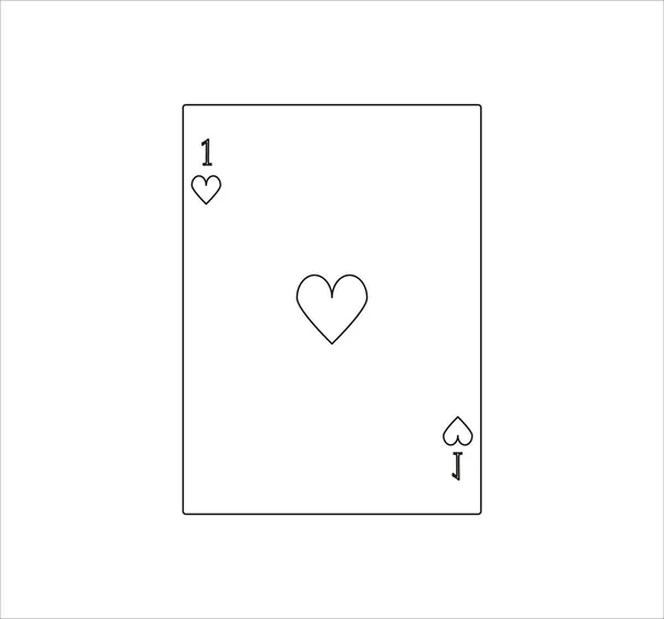Иллюстрация Одного Сердец Белом Фоне — стоковое фото