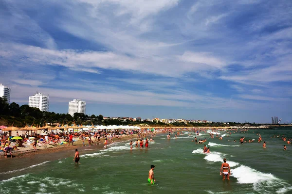 Eforie Nord Rumänien Aug 2019 Landschaft Strand Eforie Nord Rumänien — Stockfoto