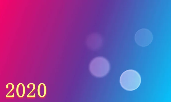 Barevné Růžové Fialové Pozadí Bílými Kruhy Textem 2020 — Stock fotografie