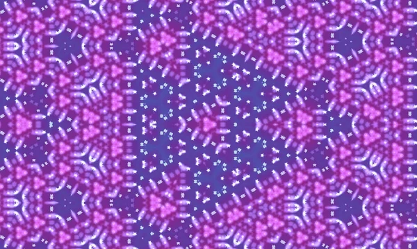 Egy Absztrakt Kék Lila Kaleidoszkóp Mintás Háttér — Stock Fotó