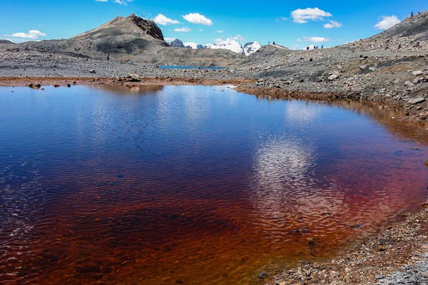 Scenario Lago Catturato Nel Parco Nazionale Huascaran Huallin Perù — Foto Stock