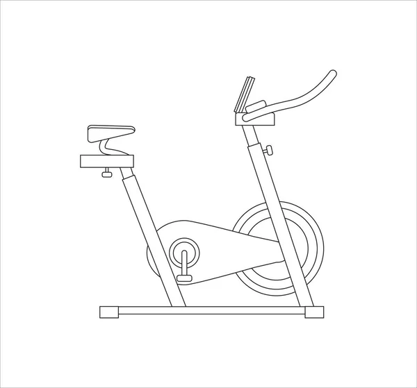 Illustration Stationary Bicycle Isolated White Background — Stock Photo, Image