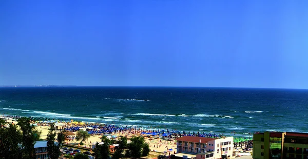 Mamaia Rumänien Aug 2017 Landschaft Strand Von Mamaia Rumänien — Stockfoto