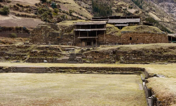 Hermoso Plano Las Ruinas Las Casas Las Ruinas Chavin Perú —  Fotos de Stock