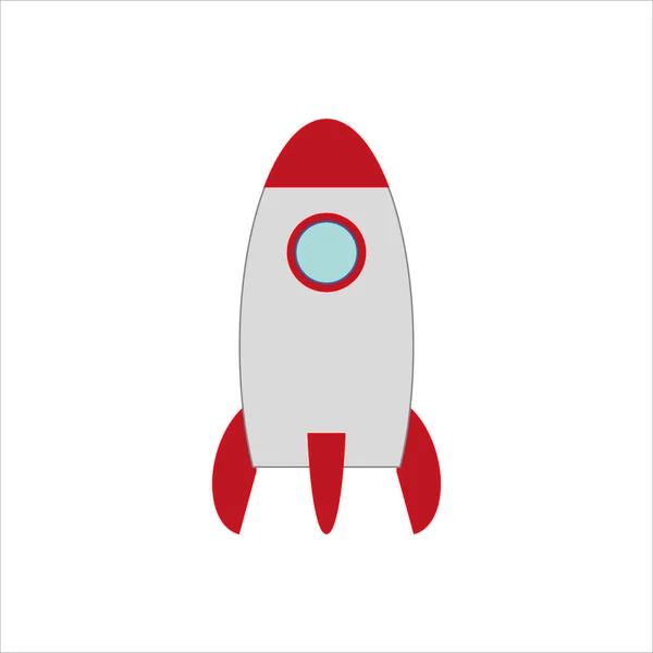 Иллюстрация Ракеты Мобильного Веб Дизайна Белом Фоне — стоковое фото