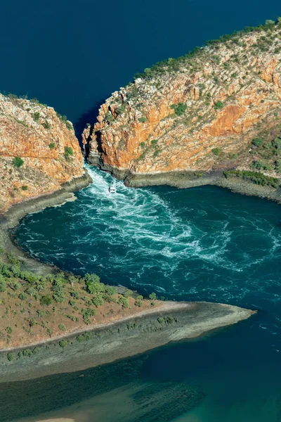 Vacker Bild Västra Australiens Horisontella Vattenfall — Stockfoto