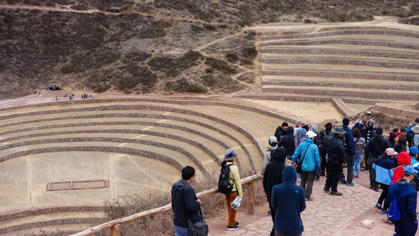Moray Perú 2020 Sitio Arqueológico Moray Perú Terrazas Agrícolas Circulares —  Fotos de Stock