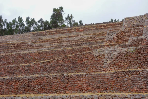 Eine Nahaufnahme Der Ruinen Einer Rustikalen Stadt Chinchero Cusco Peru — Stockfoto