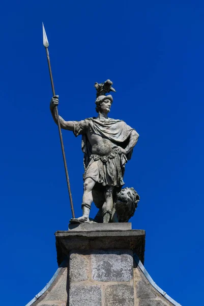 Estátua São Patrício Castelo Dublin — Fotografia de Stock