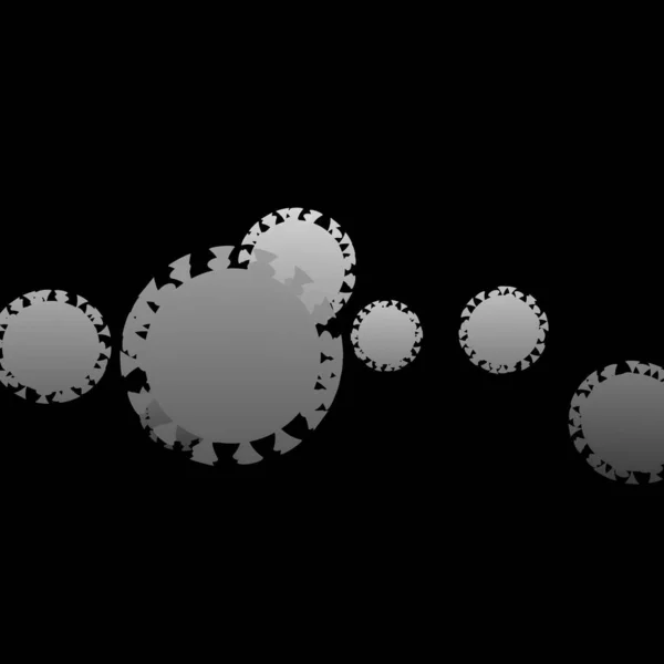 Una Simple Ilustración Célula Del Virus Corona Nueva Normalidad — Foto de Stock