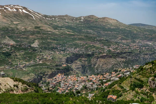 Vue Bcharre Bsharri Liban Ville Possède Les Seuls Cèdres Originaux — Photo