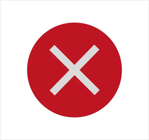 Een Illustratie Van Een Rood Teken Pictogram Geïsoleerd Een Witte — Stockfoto