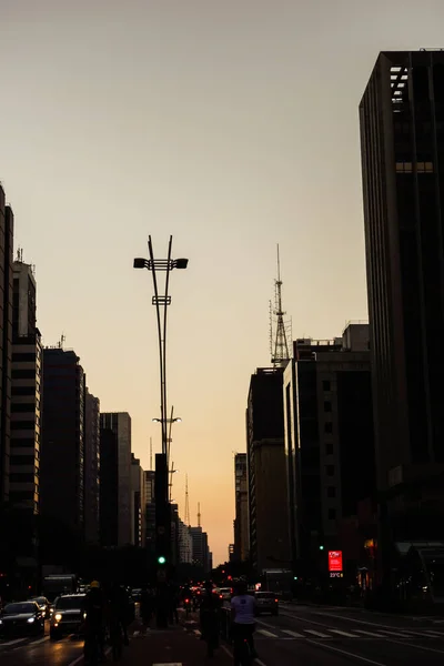 Sao Paulo Brasilien Juli 2020 Berühmte Avenida Paulista Sao Paulo — Stockfoto