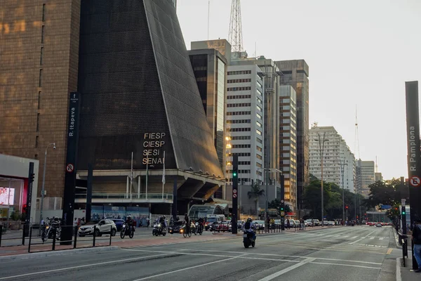 Sao Paulo Brasil Julho 2020 Famosa Avenida Paulista Cidade São — Fotografia de Stock