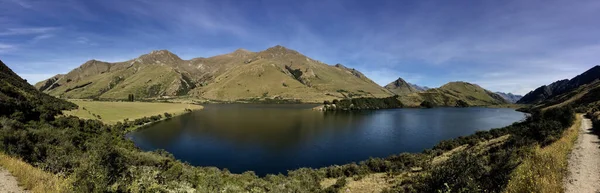 Jezioro Moke Tle Góry Creighton Niedaleko Queenstown Otago Nowa Zelandia — Zdjęcie stockowe