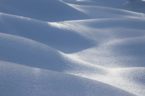 Bergstopp Täckt Med Ren Vit Snö — Stockfoto