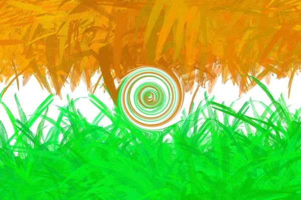 Een Illustratie Van Heldere Indiase Vlag Kleuren — Stockfoto