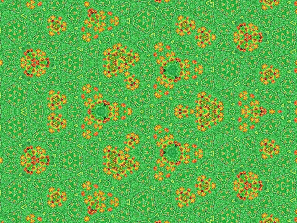 Ein Abstrakter Hintergrund Mit Schönen Grünen Und Gelben Mustern Perfekt — Stockfoto