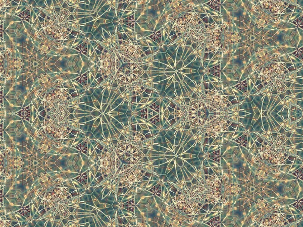 Schöne Illustration Eines Abstrakten Kaleidoskophintergrundes Mit Einzigartigem Digitalen Design — Stockfoto