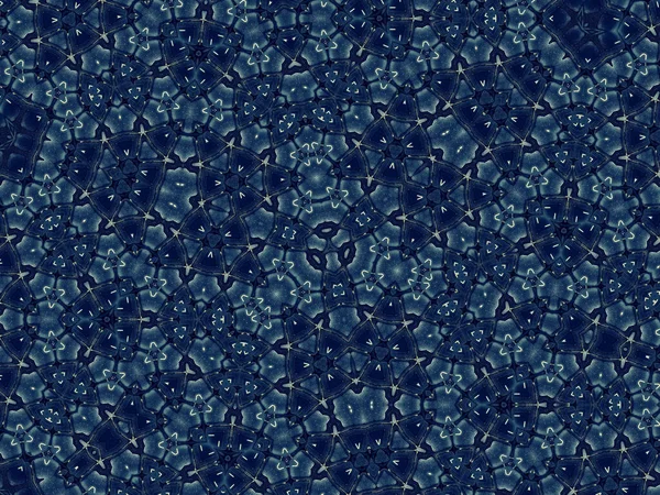 Абстрактная Иллюстрация Обоев Синих Цветах — стоковое фото