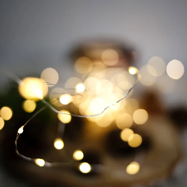 Luces Navidad Bokeh Para Fondos Festivos — Foto de Stock