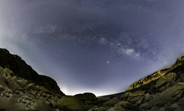 Tiro Ângulo Baixo Céu Estrelado — Fotografia de Stock