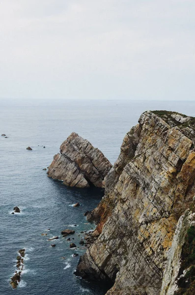 Pintoresco Paisaje Marino Costa Atlántica Cerca Cabo Penas Asturias España —  Fotos de Stock