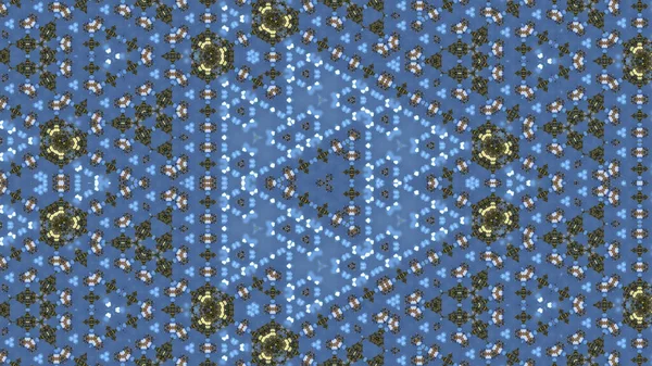 Eine Digitale Illustration Eines Blauen Geometrischen Hintergrunds — Stockfoto