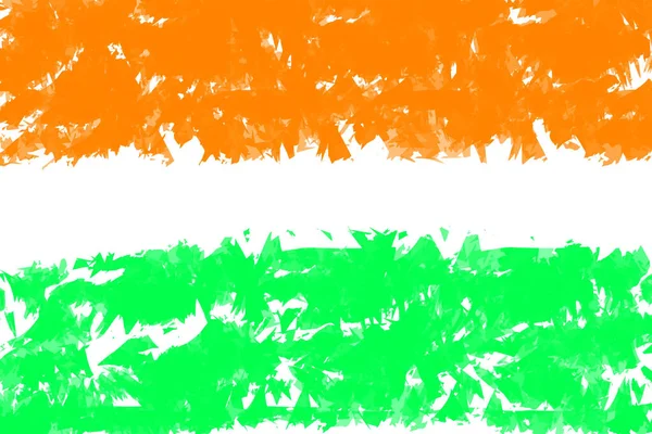 Una Ilustración Los Colores Brillantes Bandera India —  Fotos de Stock