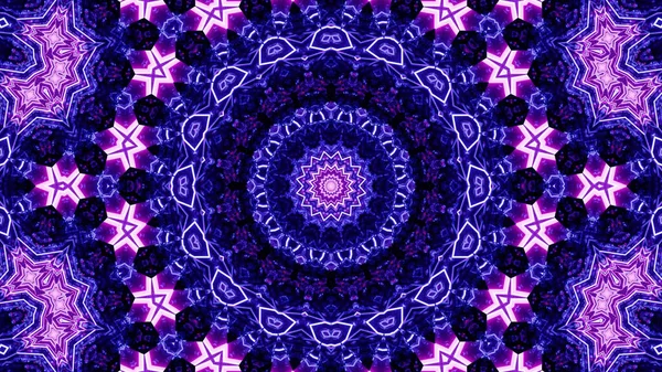 Рендеринг Футуристического Фона Геометрическими Формами Фиолетовыми Неоновыми Огнями — стоковое фото