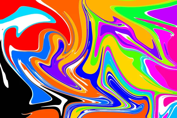 Una Ilustración Con Patrones Abstractos Coloridos — Foto de Stock