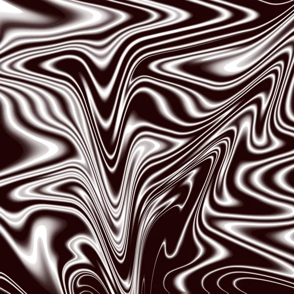 Illustration Black White Wavy Patterns — Stock Photo, Image